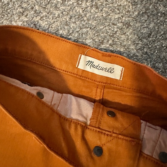 Madewell High Rise Demin Short, Size 24, burnt orange - Picture 3 of 4